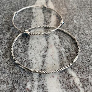 David Yurman Color Classics Bangles w/Blue Topaz